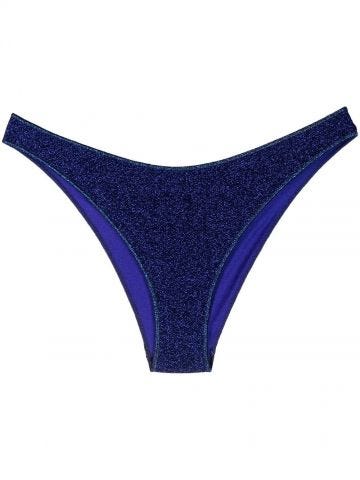 Slip Bikini metallizzato Lumière blu