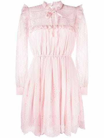 Ruffles pink mini Dress
