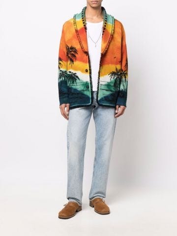 Multicolored pattern Cardigan