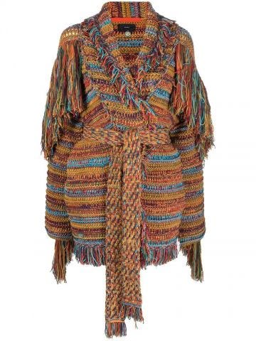 Under a Palm Tree multicolored fringed Cardigan