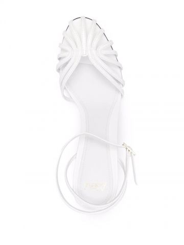 Denise white leather Sandals