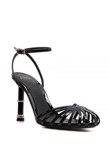 Strappy design black Sandals