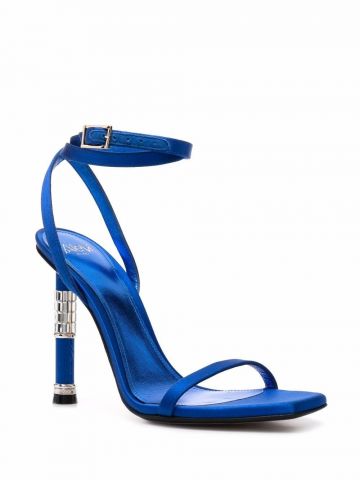 Crystal embellished blue Sandals