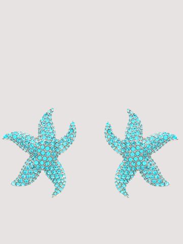 Orecchini Astra con cristalli blu chiaro