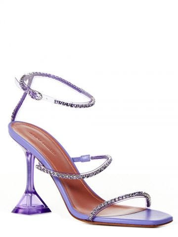 Lilac Gilda Glass Sandals
