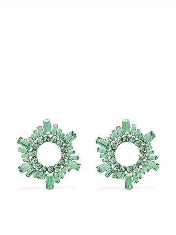 Begum embellished green earrings