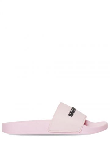 Pink pool Slide flat Sandals