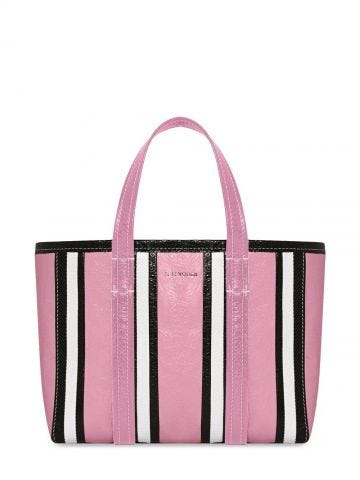 Pink Barbes East-West striped shopper Bag