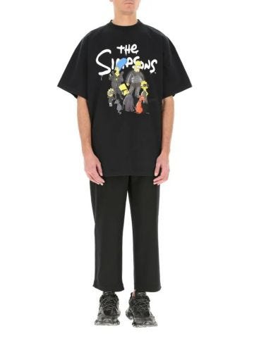 The Simpson x Balenciaga black T-shirt