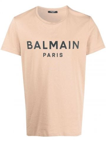 Beige T-shirt with print