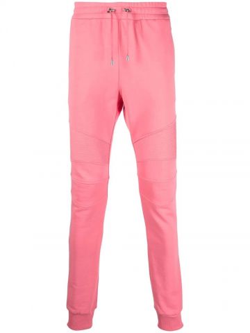 Pantalone jogging rosa con stampa