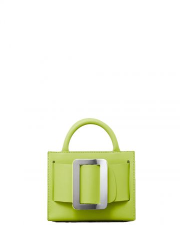 Lime Bobby 18 bag with silver buckle