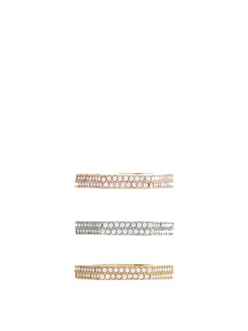 Crystal Rose Gold, Palladium, Gold-plated Nut Rings