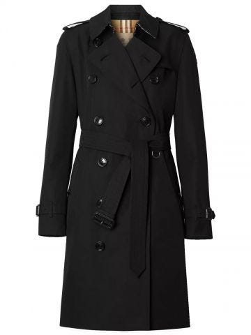 The Black Mid-length Kensington Heritage Trench Coat
