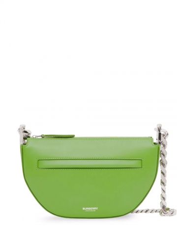 Green Mini Leather Zip Olympia Bag