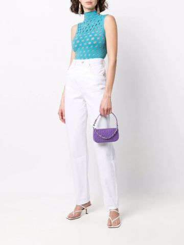 Mini Rachel Mock purple shoulder Bag