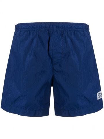 Logo patch blue Swim Shorts