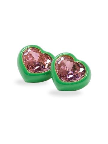 Green and pink Bonnie Earrings