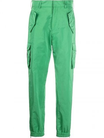 Green high waisted cargo Trousers