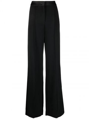 Black high waisted flared Trousers