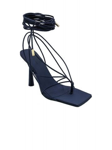 Gia x RHW blue Rosie 6 lace-up sandal