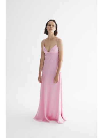 Pink long slip Dress