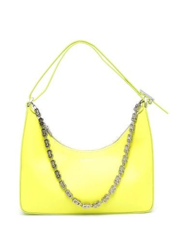 Yellow small Moon Cut Out shoulder Bag