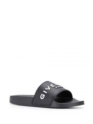 Black Slides Sandals