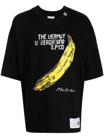 T-shirt The Velvet Underground nera con stampa