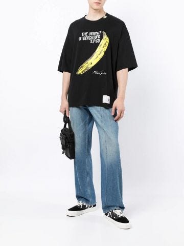 T-shirt The Velvet Underground nera con stampa