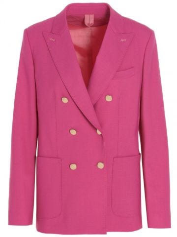 Pink double breasted Blazer