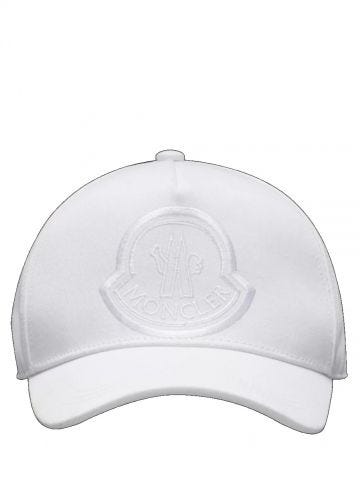 White baseball Cap with embroidered logo