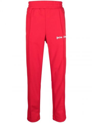 Pantaloni sportivi rossi con stampa logo