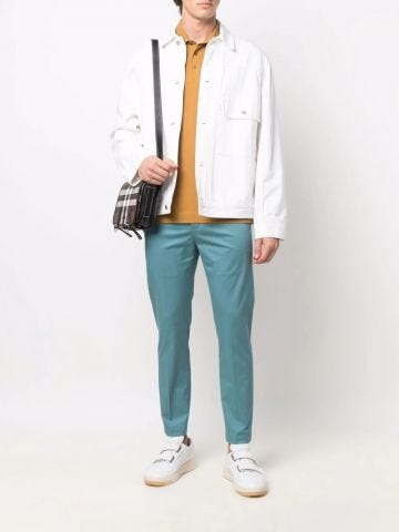 Turquoise slim tailored Trousers