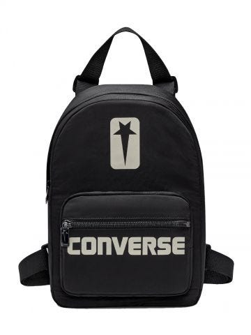 Rick Owens DRKSHDW x Converse  black backpack with logo print