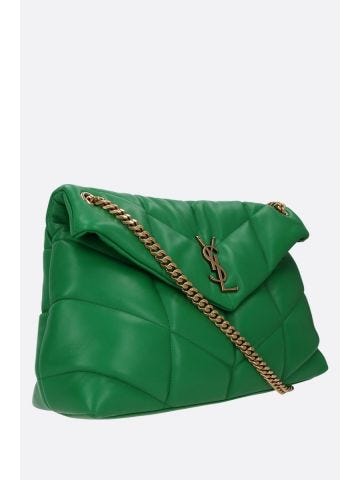 Green Puffer Medium shoulder Bag