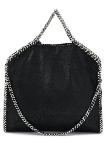Black 3-chain Falabella fold-over tote bag