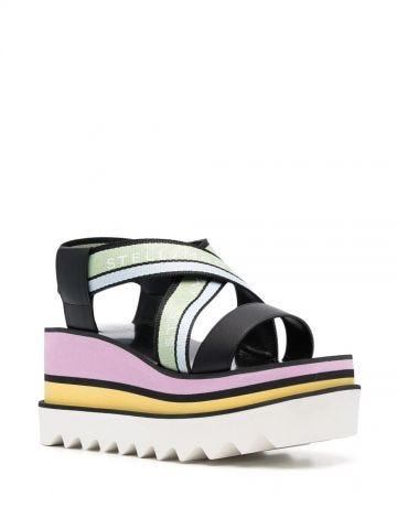 Sneakelyse multicolored platform Sandals
