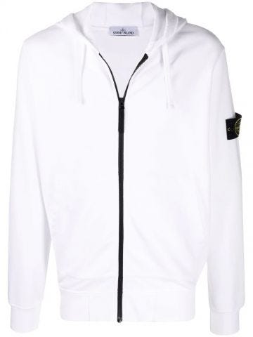 Logo patch white Hoodie