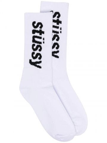 Logo embroidery white Socks