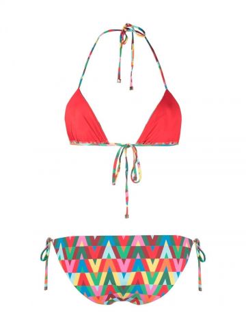 Bikini con stampa multicolor