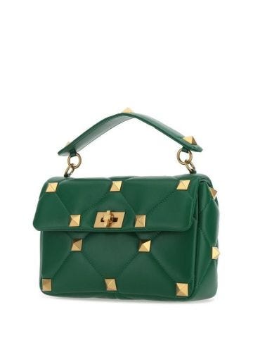 Roman Stud green Handbag