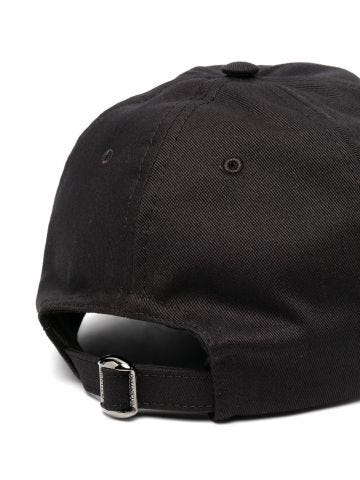 Cappello da baseball nero con stampa VLTN