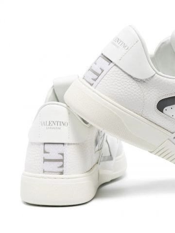 Metallic white VLTN Sneakers