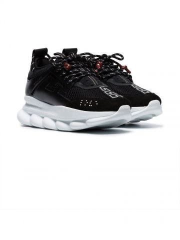 Black Chain Reaction Sneakers with red details