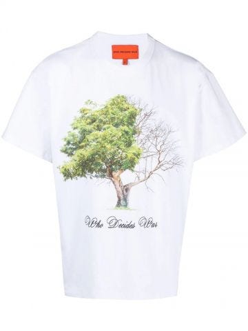 White T-shirt with graphic print