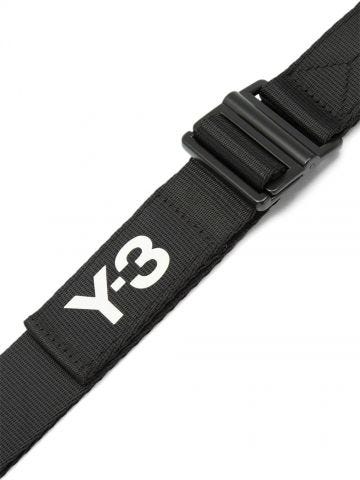 Cintura nera con stampa logo