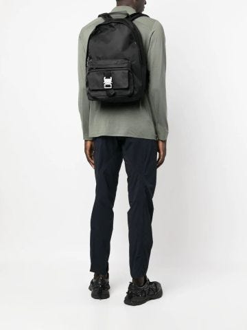 Black backpack with buckle