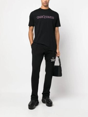 Black T-shirt with print