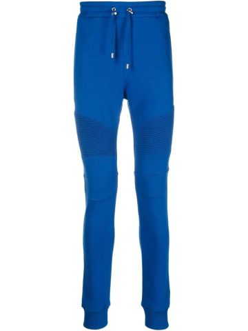 Blue sport pants with logo back